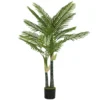 Kunstmatige Palm 150cm Kunstpalm Met 16 Palmbladeren Grote Kunstplant In Pot Voor Woonkamer Balkon Decoratie Groen