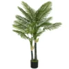 Kunstmatige Palm 150cm Kunstpalm Met 16 Palmbladeren Grote Kunstplant In Pot Voor Woonkamer Balkon Decoratie Groen