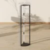 LED Staande Lamp Met Glazen Plank Staande Lamp Met 3 Helderheidsniveaus Voetschakelaar Voor Woonkamer Slaapkamer Zwart