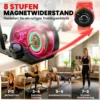 Liggende Hometrainer Met 8 Verstelbare Weerstandsniveaus, Magnetische Rem, APP hartslagsensor, LCD display, Voetriemen