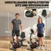 Liggende Hometrainer Met 8 Verstelbare Weerstandsniveaus, Magnetische Rem, APP hartslagsensor, LCD display, Voetriemen
