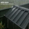 Metalen Tuinhuis 1,17 M², Tuinschuur Met Zadeldak, Ventilatie, Slot, Handschoenen, 122 X 121 X 192 Cm