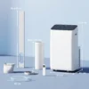 Mobiel Klimaatapparaat 12.000 BTU Met Inverter technologie, Airconditioning Met 60° Zwenkfunctie, 24 uurs Timer, Afstandsbediening