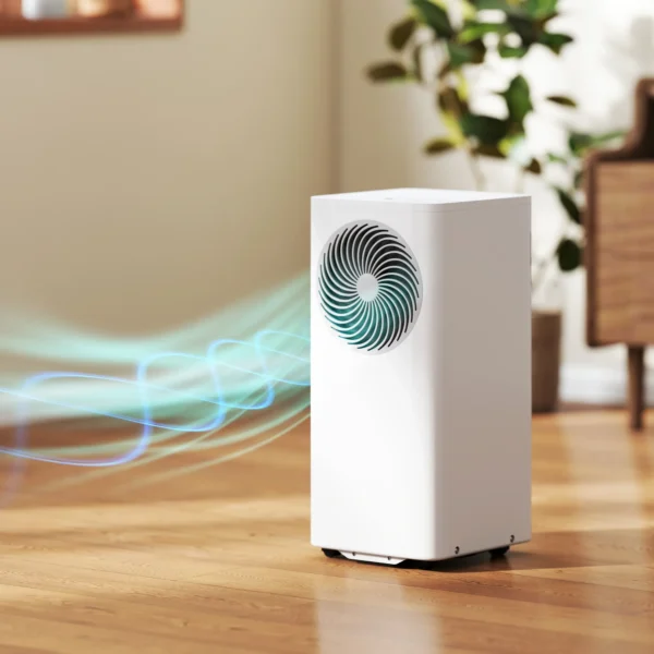 Mobiel Klimaatapparaat 9000 BTU, 4 in 1 Mobiele Airconditioning Met Koeling, 40 L/dag Ontvochtiger, Ventilator, Slaapmodus