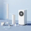 Mobiel Klimaatapparaat 9000 BTU, 4 in 1 Mobiele Airconditioning Met Koeling, 40 L/dag Ontvochtiger, Ventilator, Slaapmodus