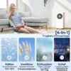 Mobiel Klimaatapparaat 9000 BTU, 4 in 1 Mobiele Airconditioning Met Koeling, 40 L/dag Ontvochtiger, Ventilator, Slaapmodus