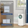 Mobiel Klimaatapparaat 9000 BTU, 4 in 1 Mobiele Airconditioning Met Koeling, 40 L/dag Ontvochtiger, Ventilator, Slaapmodus