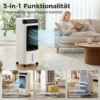 Mobiele Luchtkoeler, 3 in 1 Verdampingskoeler Met 7 Liter Watertank, 48° Zwenkfunctie, Wit