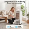 Mobiele Luchtkoeler, 3 in 1 Verdampingskoeler Met 7 Liter Watertank, 48° Zwenkfunctie, Wit