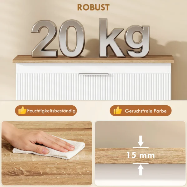 Onderkast Voor De Badkamer, 80 Cm Kast Met Twee Grote Laden Voor Wastafel Met Of Zonder Sokkel, Wit