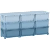 Opbergdoos Voor Kinderen, Kinderopbergdoos, 9 Lades, Blauw