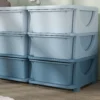 Opbergdoos Voor Kinderen, Kinderopbergdoos, 9 Lades, Blauw