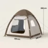 Opblaasbare Tent 3 Personen Snelle Opbouw Outdoor Camping Tent Met Luchtpomp Meshraam Afneembaar Dak