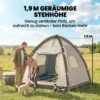Opblaasbare Tent 3 Personen Snelle Opbouw Outdoor Camping Tent Met Luchtpomp Meshraam Afneembaar Dak