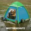 Opblaasbare Tent 3 Personen Snelle Opbouw Outdoor Camping Tent Met Luchtpomp Meshraam Afneembaar Dak