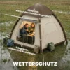 Opblaasbare Tent 3 Personen Snelle Opbouw Outdoor Camping Tent Met Luchtpomp Meshraam Afneembaar Dak
