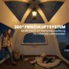 Opblaasbare Tent 3 Personen Snelle Opbouw Outdoor Camping Tent Met Luchtpomp Meshraam Afneembaar Dak