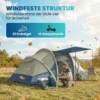 Opblaasbare Tent 4 Personen Snelle Opbouw Outdoor Camping Tent Met 2 Slaapkamers Mesh Venster Luifel