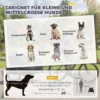 Opvouwbare Fietskar Voor Middelgrote Honden Tot 20kg Met Neerklapbare Helling, Reflectoren, Riem, Vlag, Grijs