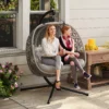 Opvouwbare Hangstoel Met Frame Voor 2 Personen, Hangmand Met Dik Kussen, Drankhouders, Veiligheidsgordel