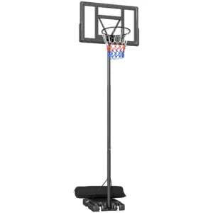Outdoor Basketbalring 135 305cm Snel Hoogteverstelbaar Basketbalstandaard Met 110x70cm Breukvaste Achterwand 2 Wielen