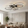Plafondventilator Met Licht En Afstandsbediening, 77 Cm LED plafondventilator Met 3 Lichtkleuren, 6 Snelheden, Timer