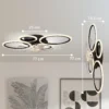 Plafondventilator Met Licht En Afstandsbediening, 77 Cm LED plafondventilator Met 3 Lichtkleuren, 6 Snelheden, Timer