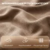 Relaxfauteuil, 360° Draaibare Ligstoel Met Wolkenzachte Fluweelstof, Brede Zitting, Voor Woonkamer, Khaki