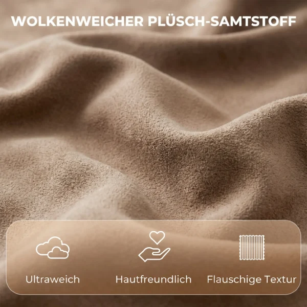 Relaxfauteuil, 360° Draaibare Ligstoel Met Wolkenzachte Fluweelstof, Brede Zitting, Voor Woonkamer, Khaki