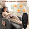Relaxfauteuil Draaibare TV fauteuil Met Warmte En Vibratiemassage, Ligfunctie, Schommelfunctie Donkergrijs