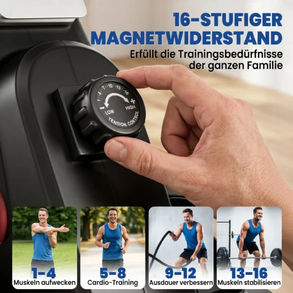 Roeiapparaat Voor Thuis Stil Magnetisch Roeiapparaat Met 16 Weerstandsniveaus Exclusieve APP LCD Display Mobiele Telefoonhouder