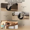 Rolwagen, Keukenwagen Met 4 Niveaus, Verstelbare Planken En Handvatten, Voor Woonkamer Keuken, Zilver, 60 X 35 X 100 Cm