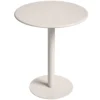 Ronde Keukentafel Voor 2 Personen Met Stalen Frame, Ruimtebesparend, 60 X 60 X 72 Cm, Beige