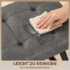 Schoenenbank, Entreebank Met Kunstleren Bekleding, Opslag Tot 220 Kg Voor Hal, Entree, 112 X 37 X 47 Cm, Donkergrijs