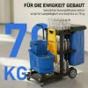 Schoonmaakkar, Rijdende Schoonmaakwagen Met 3 Planken, 70 Liter Vuilniszak, Mop Wringer Emmer, Blauw