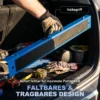 Set Van 2 Robuuste, Inklapbare Zaagbokken Van Metaal Voor Timmerwerk En Doe het zelf Projecten, Blauw En Zwart