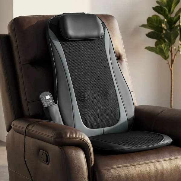 Shiatsu rugmassager Met Warmte, Diepe Massage En 3 traps Zitvibratie, Massageapparaat Voor Rugpijn