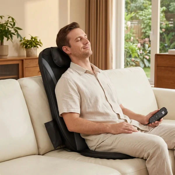 Shiatsu rugmassager Met Warmte, Diepe Massage En 3 traps Zitvibratie, Massageapparaat Voor Rugpijn