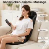 Shiatsu rugmassager Met Warmte, Diepe Massage En 3 traps Zitvibratie, Massageapparaat Voor Rugpijn