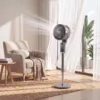 Staande Ventilator Luchtcirculator Ventilator Met 8 Snelheidsniveaus LED display Afstandsbediening Timer 90° Oscillatie Grijs