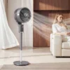 Staande Ventilator Luchtcirculator Ventilator Met 8 Snelheidsniveaus LED display Afstandsbediening Timer 90° Oscillatie Grijs