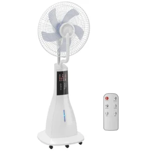 Staande Ventilator Met Waternevel, 75° Oscillatie, 3 Snelheden, 3 Modi, Wit