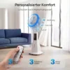 Staande Ventilator Met Waternevel, 75° Oscillatie, 3 Snelheden, 3 Modi, Wit