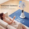 Staande Ventilator Met Waternevel, 75° Oscillatie, 3 Snelheden, 3 Modi, Wit