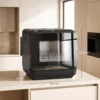 Tafelvaatwasser, Mini vaatwasser Met 6 liter Tank, 5 Programma's, LED display, Droogfunctie, Zwart