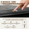Tafelvaatwasser, Mini vaatwasser Met 6 liter Tank, 5 Programma's, LED display, Droogfunctie, Zwart