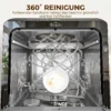 Tafelvaatwasser, Mini vaatwasser Met 6 liter Tank, 5 Programma's, LED display, Droogfunctie, Zwart