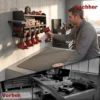 Tuinwerktuig Organizer 2 laags Tuinwerktuig Stand Met Haken Zijvak Tot 50 Kg 61,8 X 23 X 32,7cm Zwart