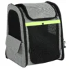 Uitbreidbare Hondenbox Transportbox Voor Honden Met 5 Zakken Reflecterende Streep Voor Honden Tot 10 Kg 33,5x28x42cm Lichtgrijs