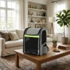 Uitbreidbare Hondenbox Transportbox Voor Honden Met 5 Zakken Reflecterende Streep Voor Honden Tot 10 Kg 33,5x28x42cm Lichtgrijs